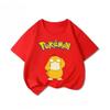 Potdemiel Summer New Pikachu Print Children's T-Shirt, Boys and Girls, Comfortable and Breathable Children's T-Shirt