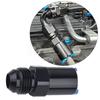 Адаптер SAE с быстроразъемным соединением 8AN Male на 3/8" Female, прямой, для EFI, масляный, топливный, алюминиевый, черный