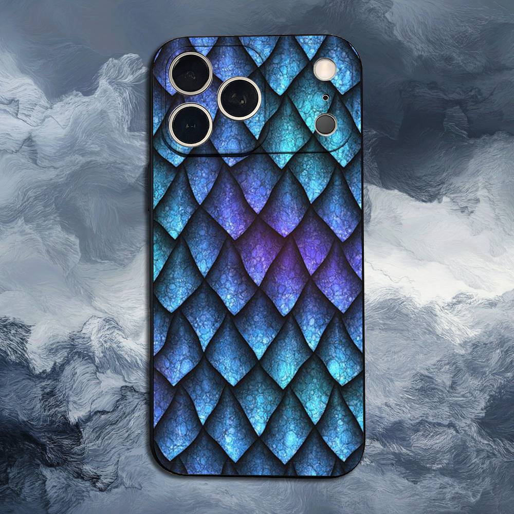 Snakeskin pattern For iPhone 8,7,11,12,15,14,13,16,17,Plus,Pro Max,XS,X,XR,SE,Mini,Soft Silicone Black Case