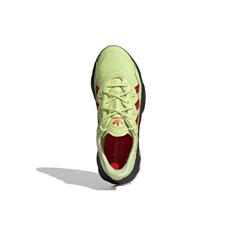 Adidas Originals Ozweego Легкие Нескользящие Низкие Кроссовки Папы Мужские Кроссовки Желто-зеленые EH0824