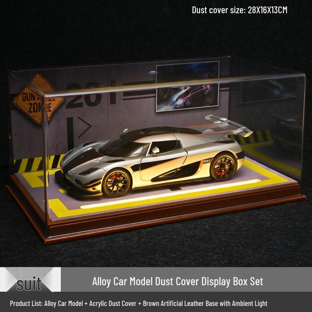 1:24 Koenigsegg ONE Alloy Car Model with Ejection Doors - Sports Car Ornament and Toy