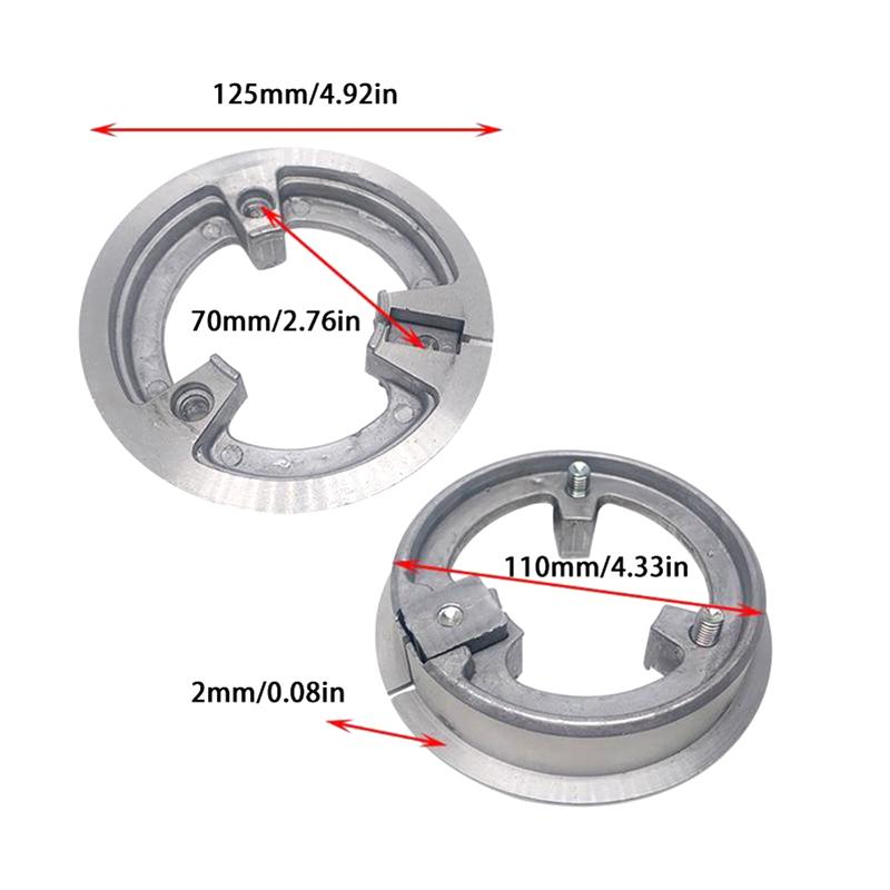 110 мм Мотоциклетный Задний Барабанный Тормоз Дисковый Тормоз 70 мм Отверстие Переходное Зажимное Кольцо Для 220 мм Диска Электрический Скутер Электровелосипед Мопед