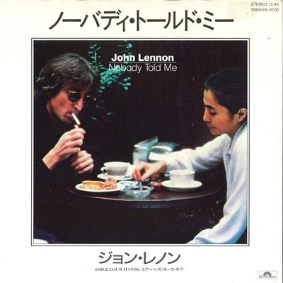 7-дюймовая пластинка JOHN LENNON YOKO ONO Nobody Told Me Your Hads 7DM0100 POLYDOR 1984 Япония Рок Б/у
