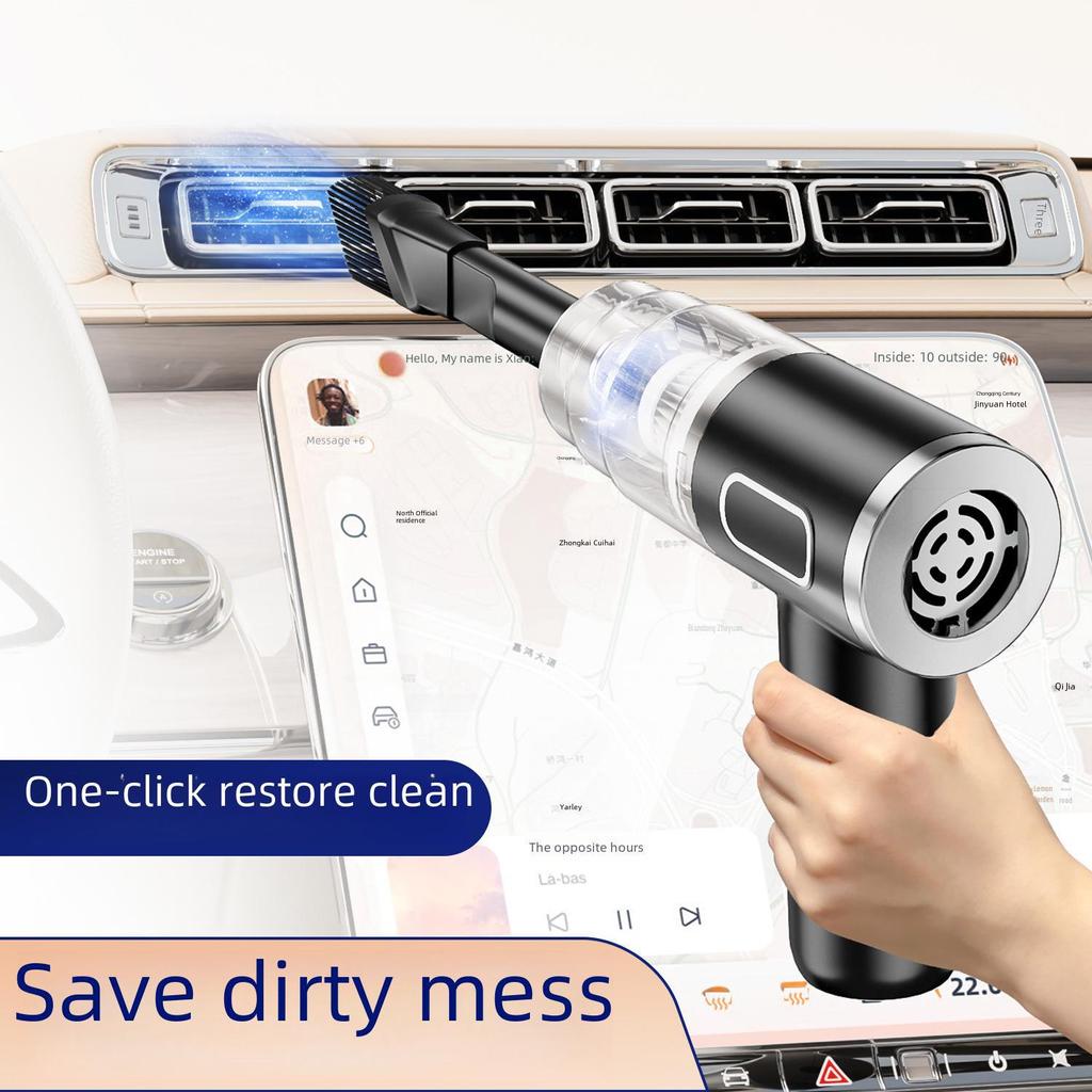 Портативный беспроводной автомобильный пылесос с высокой мощностью всасывания