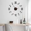 No Punching Silent Wall Clock Acrylic Living Room Clock DIY Note Bedroom Entrance Decorative Wall Sticker Clock Luminous