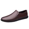 678 Men'S Shoes Leather Shoes Casual Shoes Spring And Summer Low-Top Feet Cowhide Surface Flat Bottom One-Pedal Single Shoes Dress Shoes