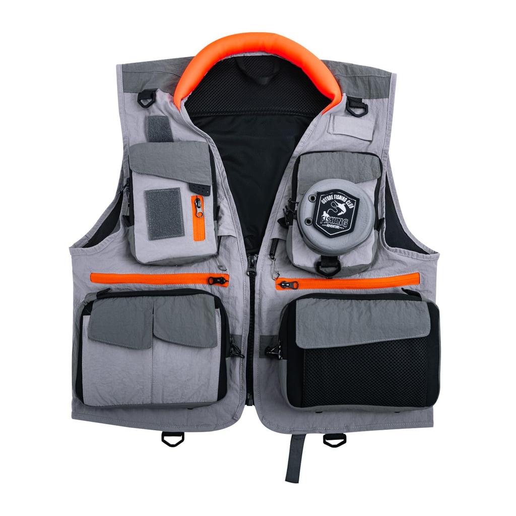 Goture Fishing Vest, 100% Nylon Mesh Outdoor Top, Multifunctional Vest, Unisex, One Size Fits All