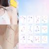 Созвездие Татуировка Наклейка Водонепроницаемая Временная Татуировка Маленький Палец Запястье Поддельные Татуировки Для Боди-Арта Женщин Малышей