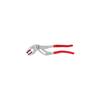 KNIPEX Pipe 250mm with Plastic Chrome Pliers, Long, Jaws, Plastic-Coated Handles, Plated, 8113-250