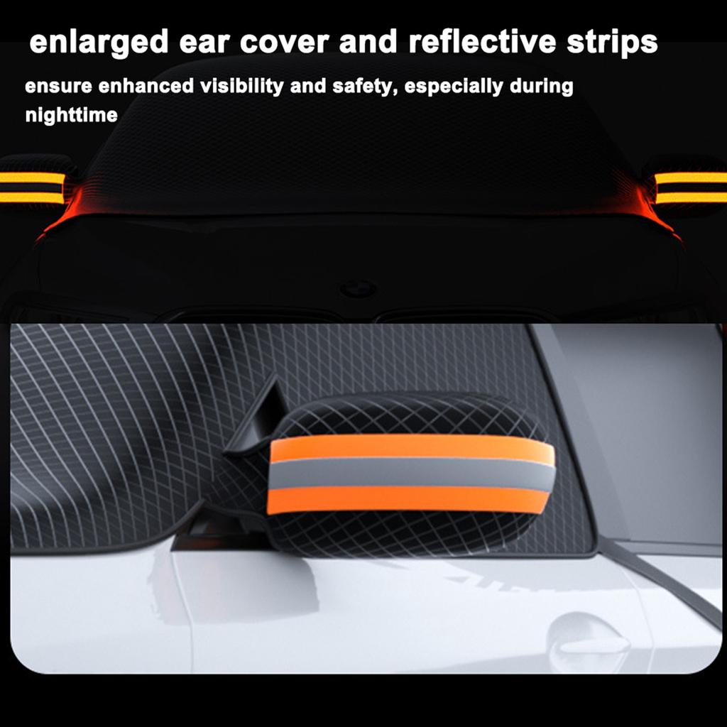 Чехол на лобовое стекло автомобиля для снега и льда Магнитный чехол для защиты от мороза и замерзания переднего стекла с боковым окном и