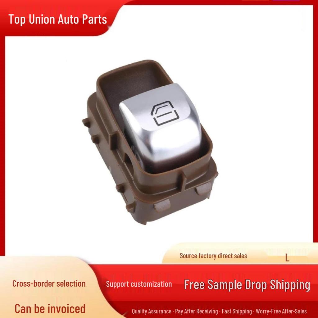 A2229051904: Compatible with Mercedes C, GLC, E, S-Class Electric Window Regulator Switch - Brown Base