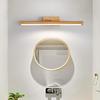 Modern Minimalist LED Vanity Light - Nordic Solid Wood Design for Bathroom