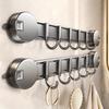 Strong Adhesive Suction Cup Hook Rack for Wall-Mounted Entry Doors, No-Drill Required