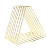 Retractable Book Ends 1.0 To 2.6in Spacing Triangular Electroplated Metal Book Stoppers for Family