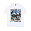 Funny Meme Italy Brainrot Bombardiro Crocodilo Crocodile Plane Bomber T-shirt Men's Trendy Casual Cotton Vintage Humor T-Shirt