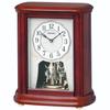 Часы Seiko настольные часы радио аналоговые вращающиеся декоративные деревянные рамки коричневого дерева BY242B SEIKO