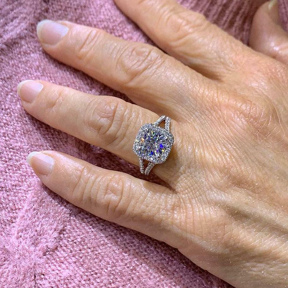 Темпераментные нежные кольца для женщин, бриллиантовые циркониевые украшения для помолвки, элегантные женские свадебные аксессуары