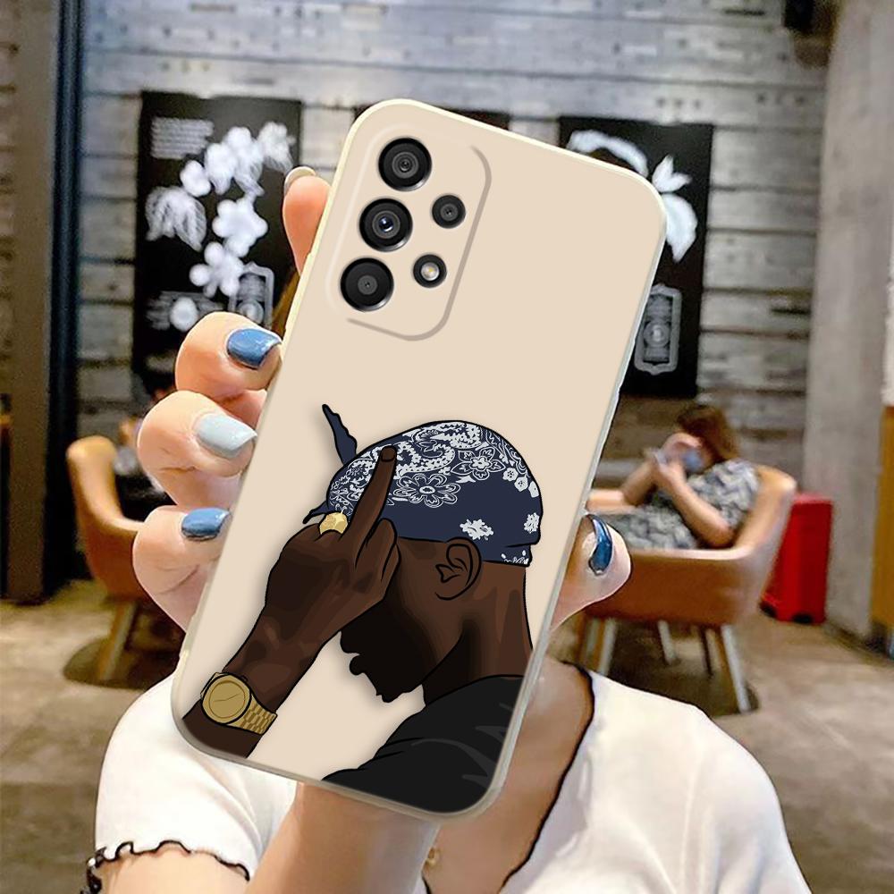 Чехол для рэп-исполнителя 2pac Tupac для Samsung Galaxy M33 M53 NOTE 20 10 8 A02S A03 A03S A04 A04E A05S A06 A12 A13 A14 A15 A20S