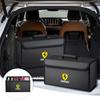 Large Car Trunk Organizer Bin Leather Storage Box Toolbox For Ferrari F430 Stradale Roma 488 Spider SF90 LaFerrari Portofino TH9