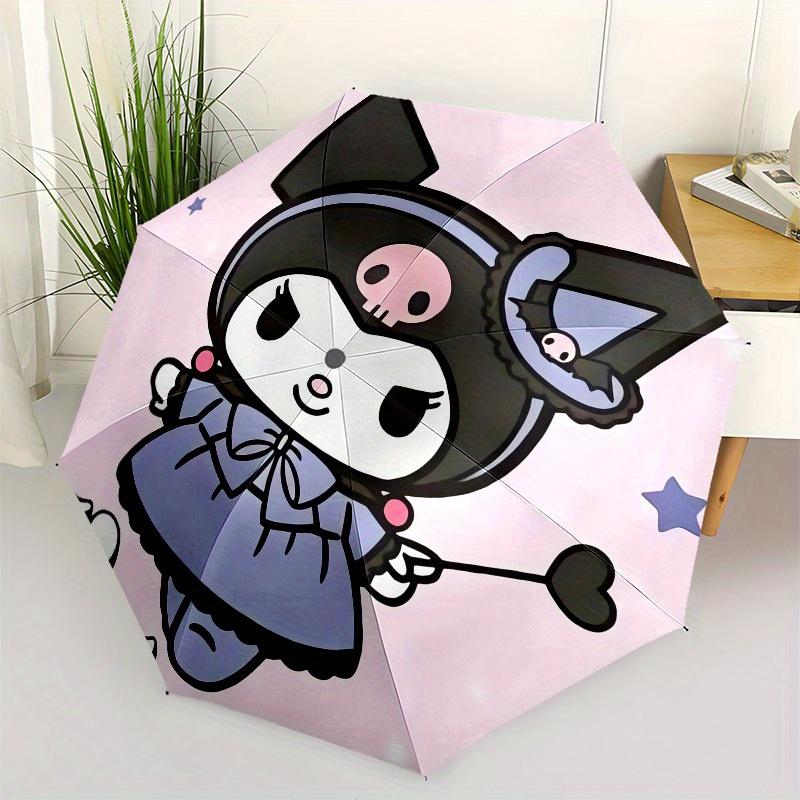 1pc Kuromi Halloween Costume Umbrella with Plastic Handle,Suitable for All Seasons Home Travel Outdoor UmbrellaSanlio064