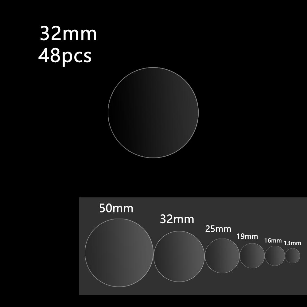 8/24/48/70/96/132 шт. новая круглая вафельная наклейка в горошек, самоклеящаяся этикетка, прозрачная герметизация файла
