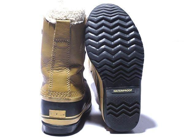 SOREL/Leather Snow Boots/22.0/Brown/With Inner Liner(USED)