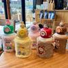 Double Drink Thermos Cup with Straw Direct Drink Cup Cover Cute Straw Cup Student Portable Water Cup