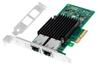 10 Gigabit Card Compatible with Intel Chip Dual RJ45 Port Server LAN Card NIC X550AT Network Adapter PCI-E X4/x8/x16 X550-T2 10GBase-T