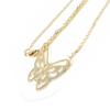 Les Trésors De Lily [E9036] - Gold-Plated 'Butterfly Filigree' Necklace - 25x20 Mm