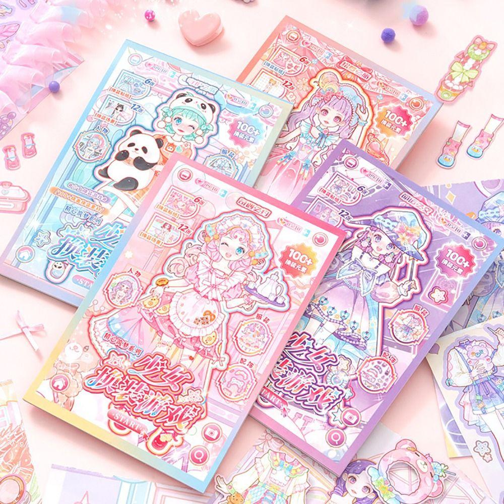 DIY Dress Up Sticker Cartoon Scrapbook Sticker Artistic Decorative Stickers