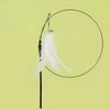 Cat Toy Feather Stick Interactive Toy Super Suction Kitten Toy Cup Removable 2 Feather Replacement Cat Accessories