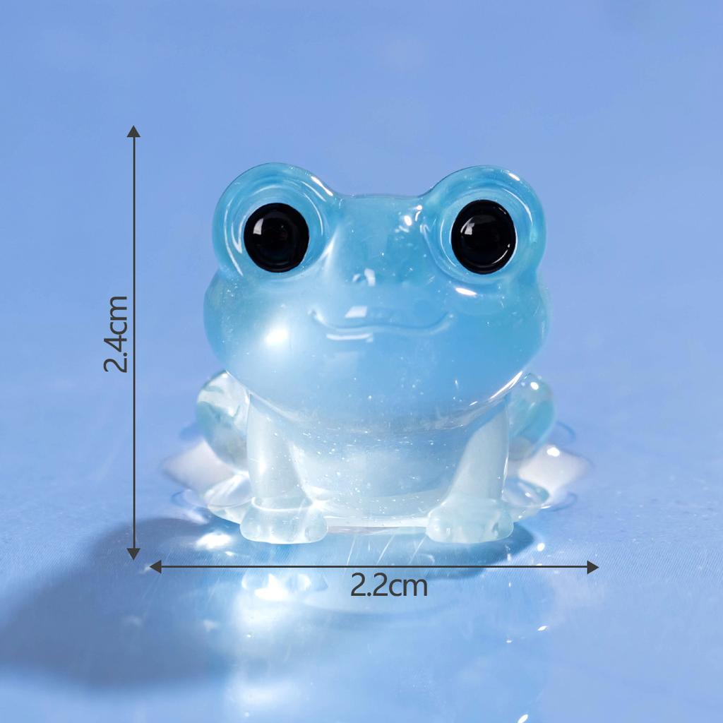 Micro Landscape Cute Glow-in-the-dark Frog Doll Decoration Accessories Resin Crafts Car Desktop Decoration