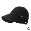 Korean Style Wide Brim Baseball Cap for Women, Adjustable Metal Tag Sun Hat, Casual UV Protection Face Shading Cap for Daily