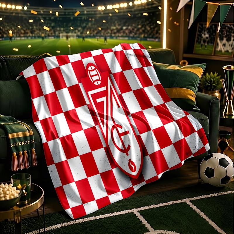 Granada Golden Crest Throws Blanket Flannel Blankets Plush for Couch Bed Gifts for Men Women Travel picnic blanket Christmas fan gifts