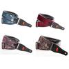 STRAPS Guitar 7cm PAISLEY Red RightOn! Strap, Wide, 95-150cm Long, VELVET-60