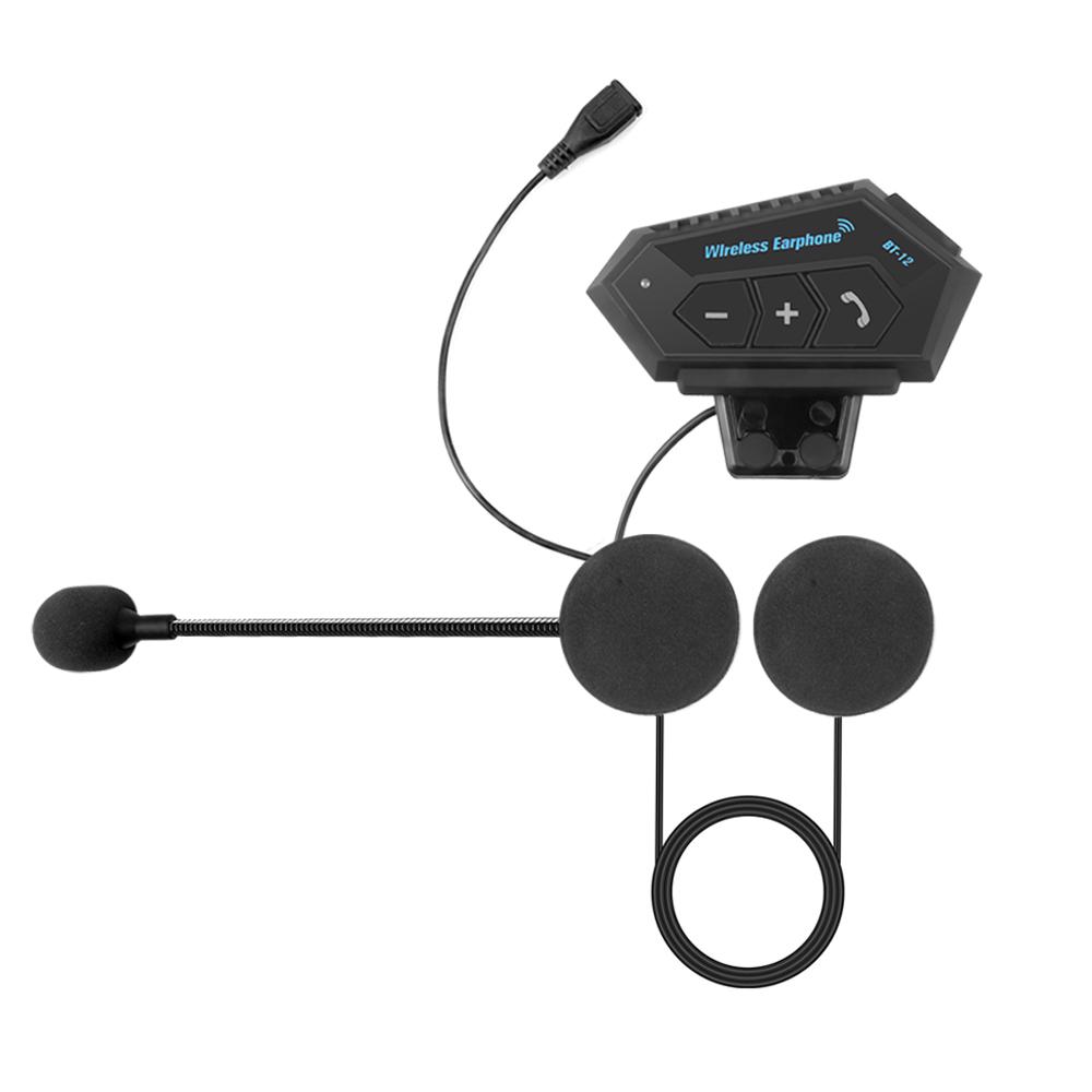 kebidumei Moto bluetooth Wireless Noise cancel Helmet Headset Hands Free BT V4.2 Intercom Handsfree With Microphonefor Motorcycl