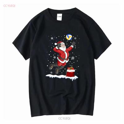 Рождественский Санта-Клаус Волейбол Мальчики Девочки Дети Футболки Рождественская рубашка винтаж Стильная Повседневная Немного дизайнерская одежда