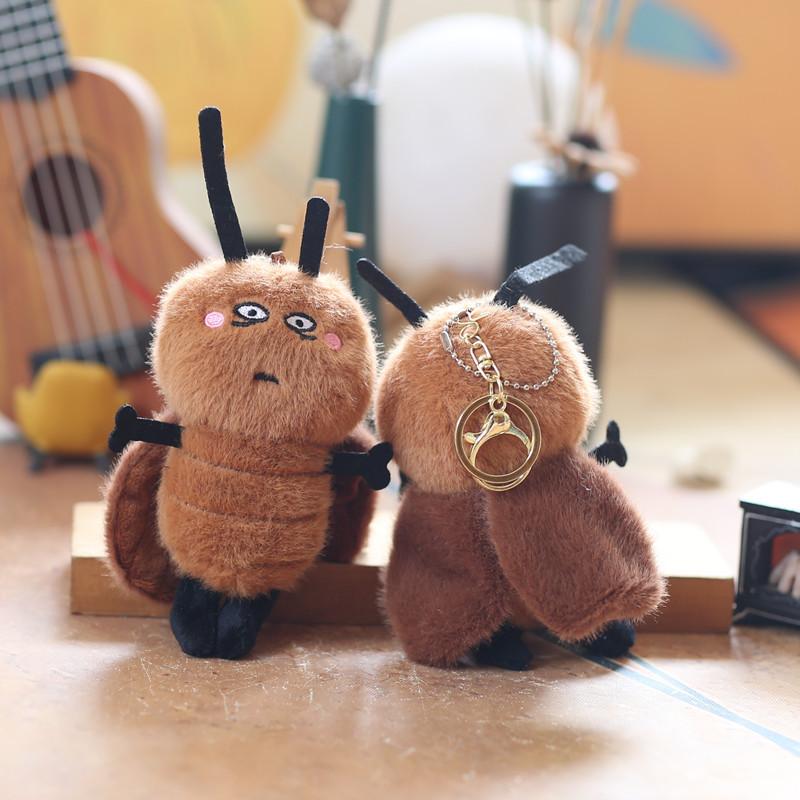 Cute Little Bug Pendant Plush Toy Doll Bug Bag Hanging Keychain Doll Doll Doll