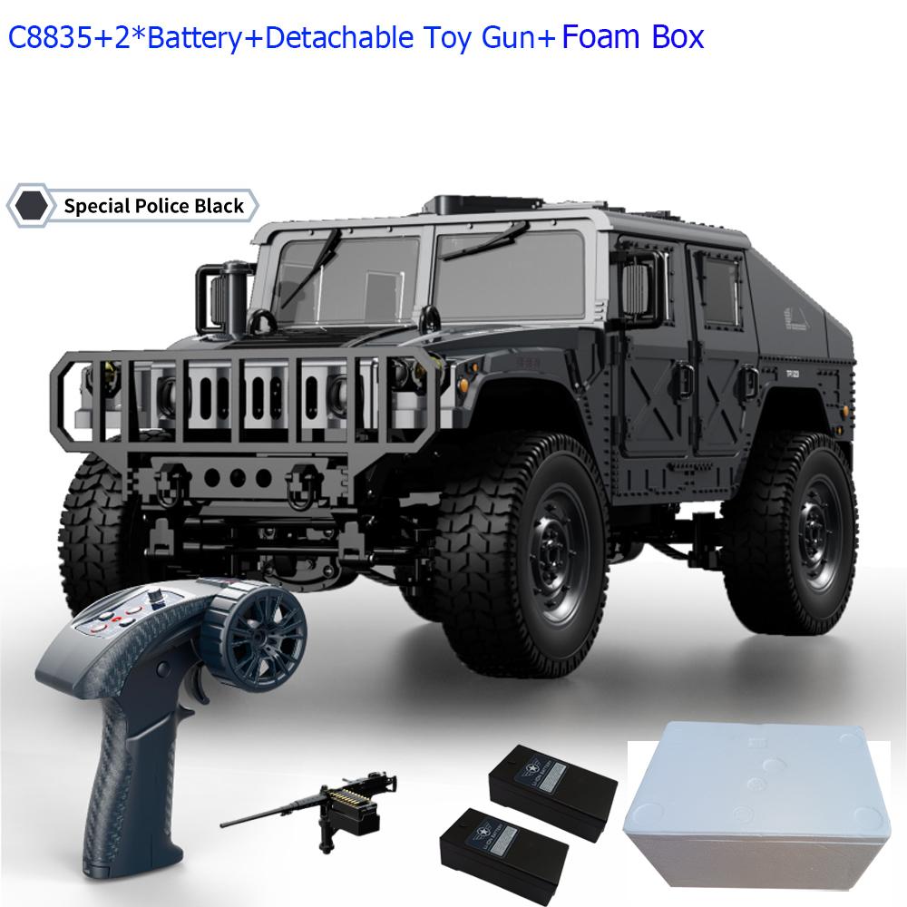 ABAH1 C8835 1:14 RC Car 2.4G Remote Control Car 4WD Off-road Climbing Simulation All-terrain RC Crawler Military Jeep JJRC RC Toys
