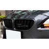 F06 Real Carbon Fiber +ABS Double Line Grills Front Bumper Grille For BMW 6 Series F06 M6 F12 F13 2012-2018 630i 640i 650i