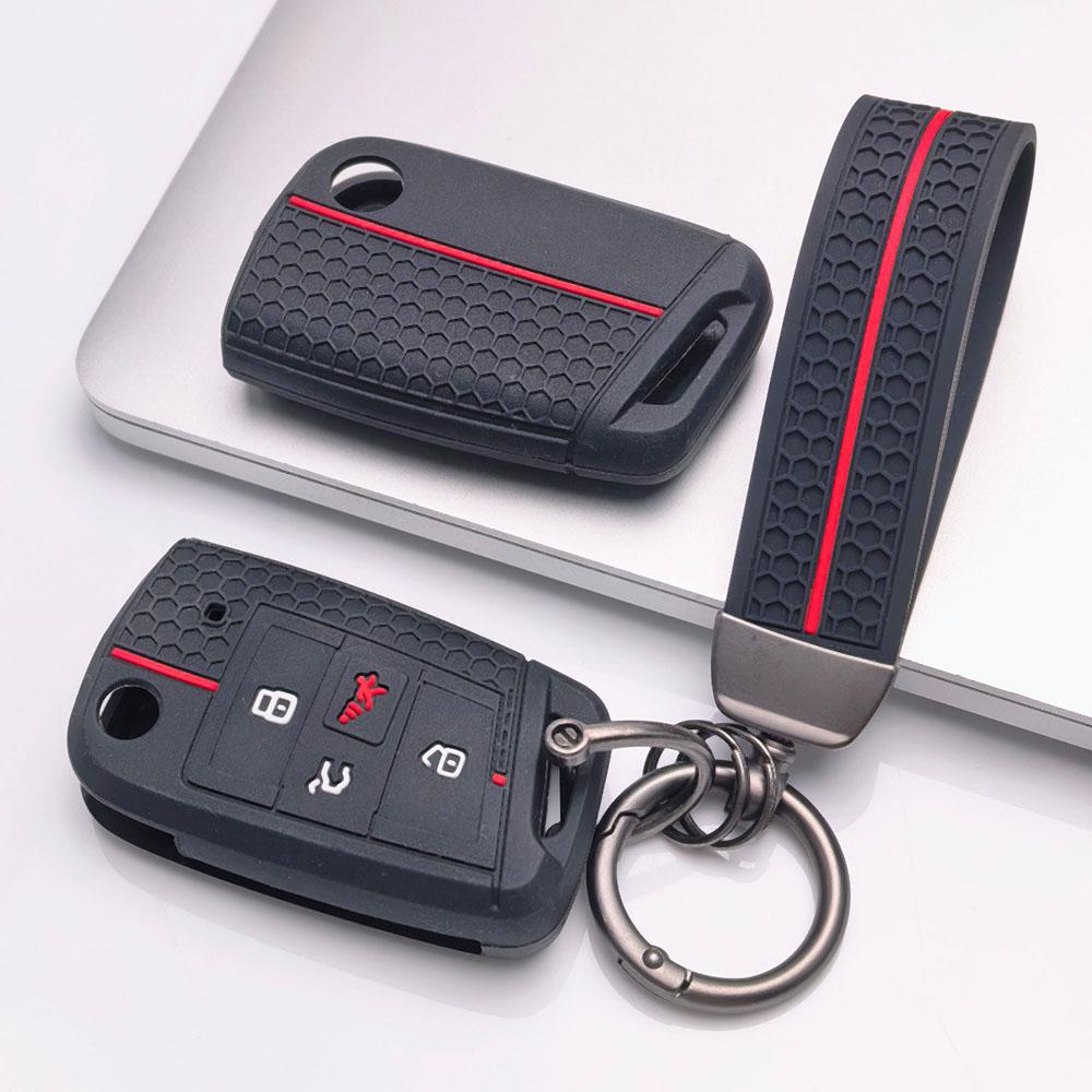 Чехол для ключа для VW Golf Jetta Passat Tiguan GTI Sagitar MK7 GLI Magotan с брелоком Защитный аксессуар Защита брелока Замена