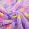 Fluffy Soft Warm Bone Pattern Dogs Plush Pet Blanket Winter Quilt Fleece Blanket Flannel Blanket