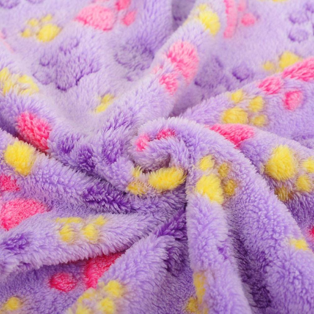 Fluffy Soft Warm Bone Pattern Dogs Plush Pet Blanket Winter Quilt Fleece Blanket Flannel Blanket
