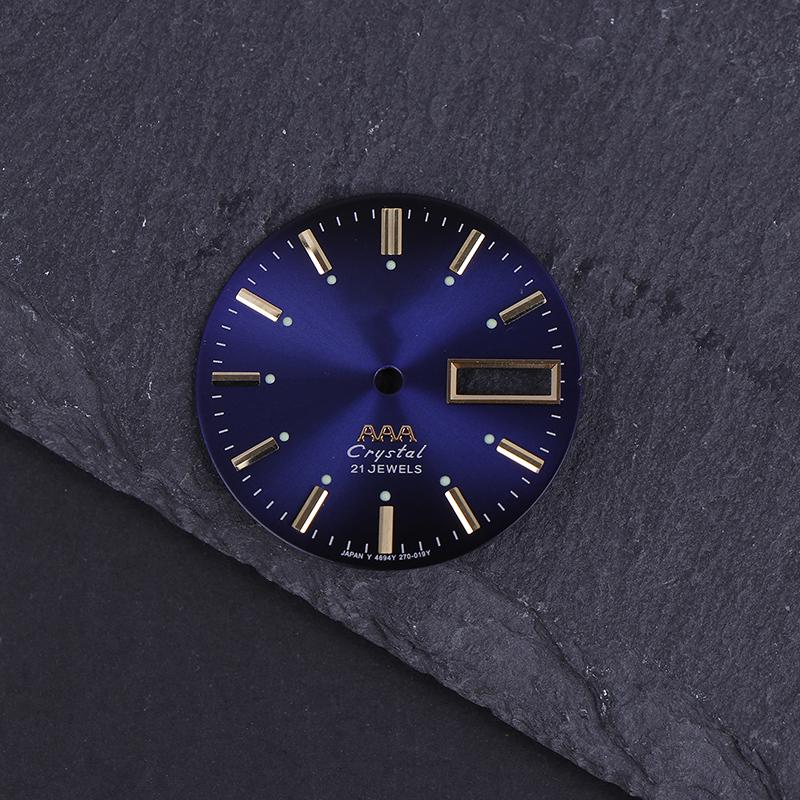 Винтажный циферблат часов Diy Parts 3 A Dual Calendar Literal Мужские часы Аксессуары для механизма 46941/46943