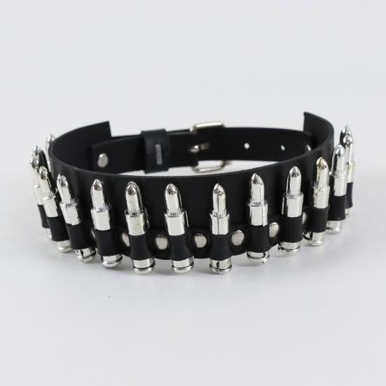 Ожерелье-чокер из искусственной кожи с заклепками и воротником в стиле панк-рок, готическое ожерелье-чокер для женщин и мужчин, эффектные ювелирные изделия