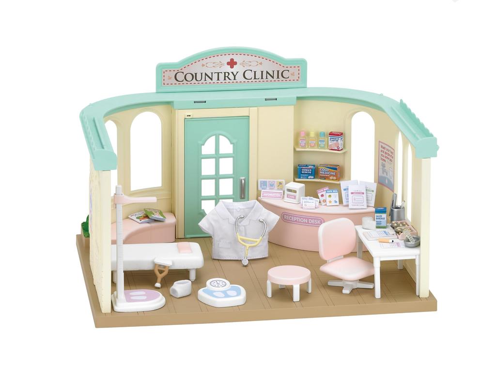 Sylvanian Families Shop ST Mark Certified Toy Dollhouse for Ages 3 and Sylvanian Epoch "Forest Doctor" H-12 Up, Families,