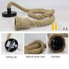 Creative Rope Lamp Vintage Hemp Rope Pendant Lamp Home Decor Edison Bulb Chandelier  Country