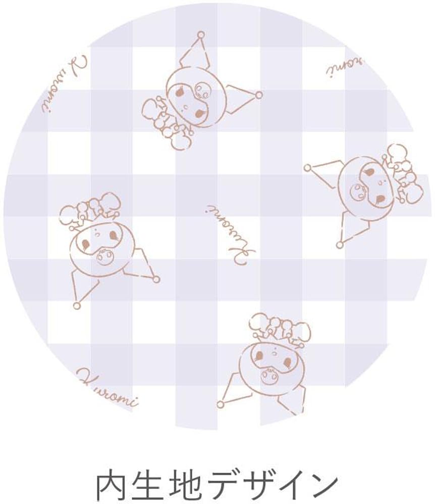 Tees Factory Сумочка-мешочек на завязках с вышивкой Сагара, персонажи Sanrio Kuromi, В175 x Ш190 мм, SR-5530384KU