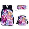 Школьный рюкзак с принтом из мультфильма Winx Club, набор с большой вместимостью для учеников