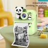 Dual Lens Instant Print Camera Mini Color Display Digital Photography Camera  Kids Photography